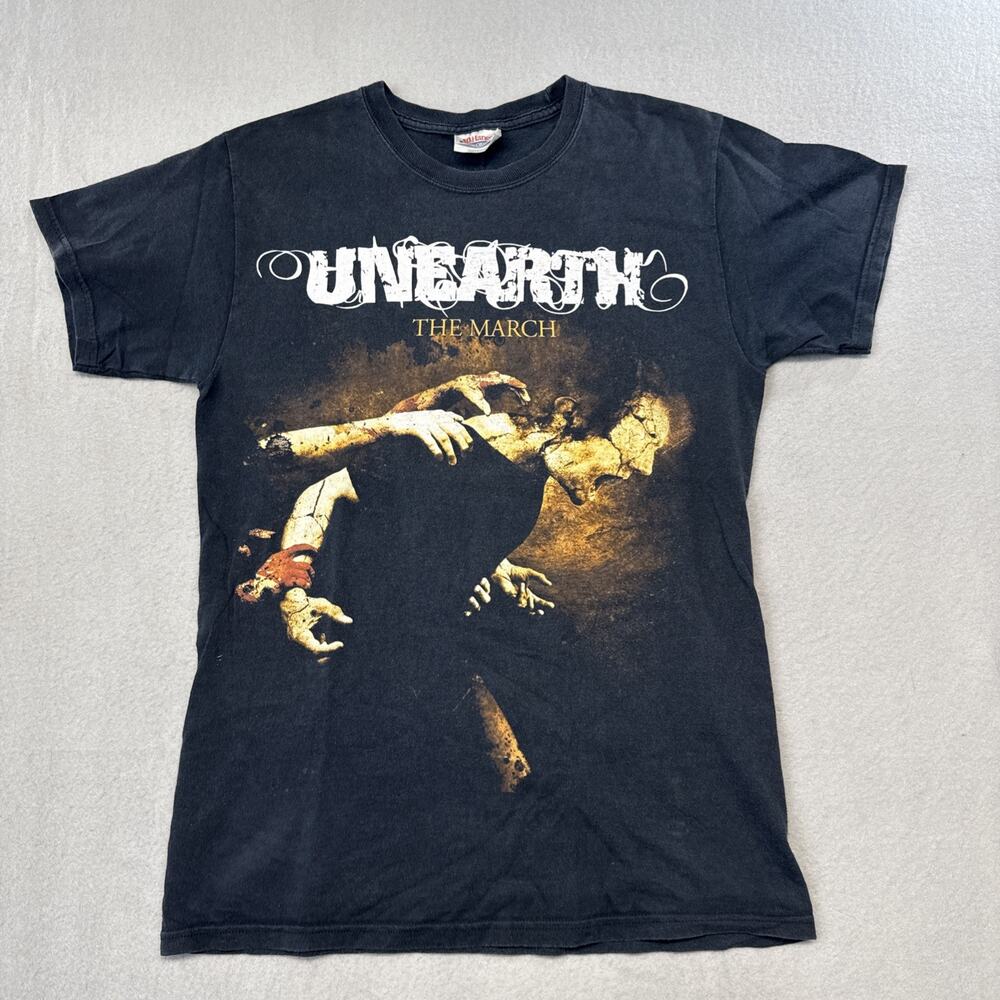 Unearth The March 2009 Tour Band T Shirt Black Size Small "F School, F Work..."